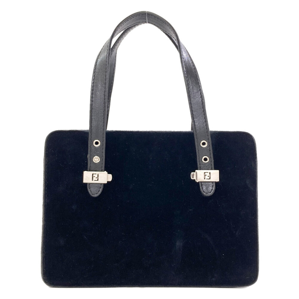 Fendi Logo Handbag Suede Women's FENDI